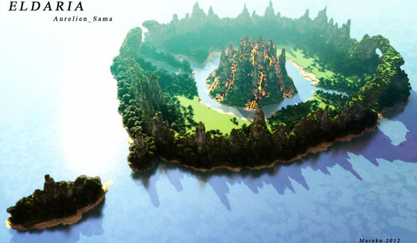 Eldaria Island Map para Minecraft 1.4.2