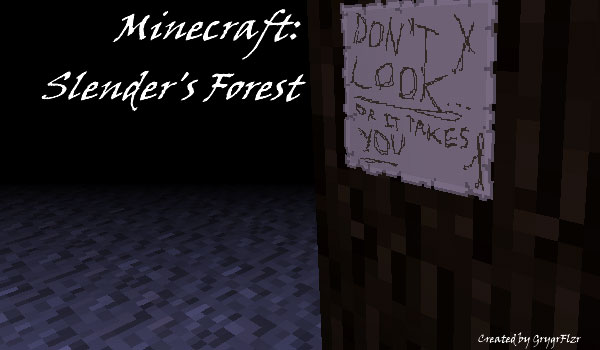 Slender’s Forest Map para Minecraft 1.4.2