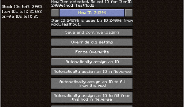 ID Resolver Mod para Minecraft 1.5.1