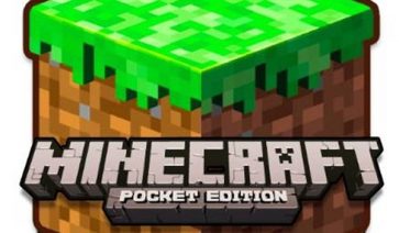 logo del juego Minecraft Pocket Edition, para dispositivos móviles.