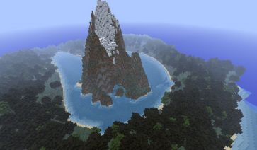 imagen de una de las grandes islas montañosas del mapa quad mountain 1.2.5
