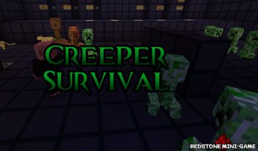 Creeper Survival Map para Minecraft 1.3.1
