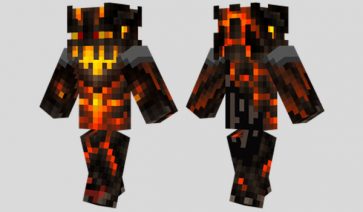 Fire Monster Skin para Minecraft