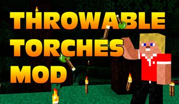 Throwable Torch Mod para Minecraft 1.8 y 1.8.9