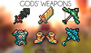 Gods’ Weapons Mod para Minecraft 1.10.2, 1.9.4 y 1.7.10