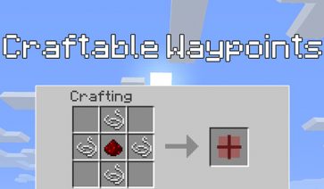 Craftable Waypoints Mod para Minecraft 1.11 y 1.11.2