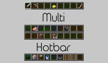 Multi-Hotbar Mod para Minecraft 1.12.2, 1.8.9 y 1.7.10