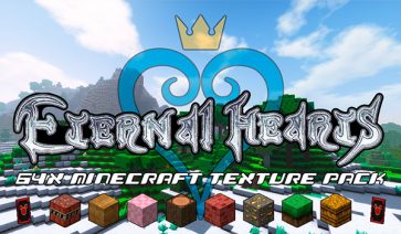 Eternal Hearts Texture Pack para Minecraft 1.13, 1.12 y 1.11