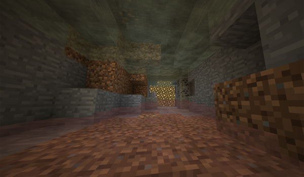 Imagen donde podemos ver una acumulación de gas dentro de una cueva, generado con el mod Glenn's Gases.