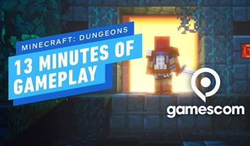 Primer Gameplay de Minecraft Dungeons en la Gamescom 2019