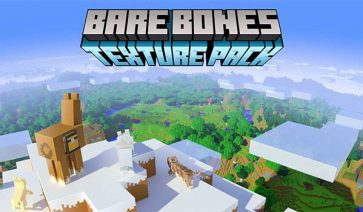 Bare Bones Texture Pack para Minecraft 1.20, 1.19, 1.18, 1.16 y 1.12
