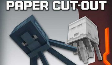Paper Cut-Out Texture Pack para Minecraft 1.16, 1.15 y 1.12