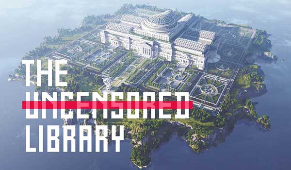 Biblioteca en Minecraft de Reporteros Sin Fronteras