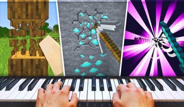 Jugar a Minecraft con un piano