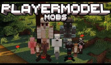 Player Model Mobs Texture Pack para Minecraft 1.16 y 1.14