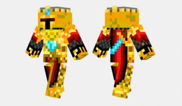 Gold Knight Skin para Minecraft