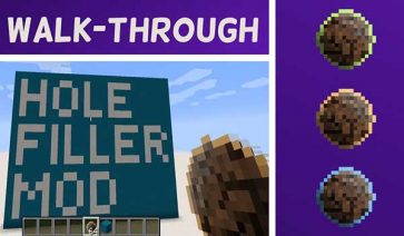 Hole Filler Mod para Minecraft 1.18.1, 1.17.1, 1.16.5 y 1.12.2