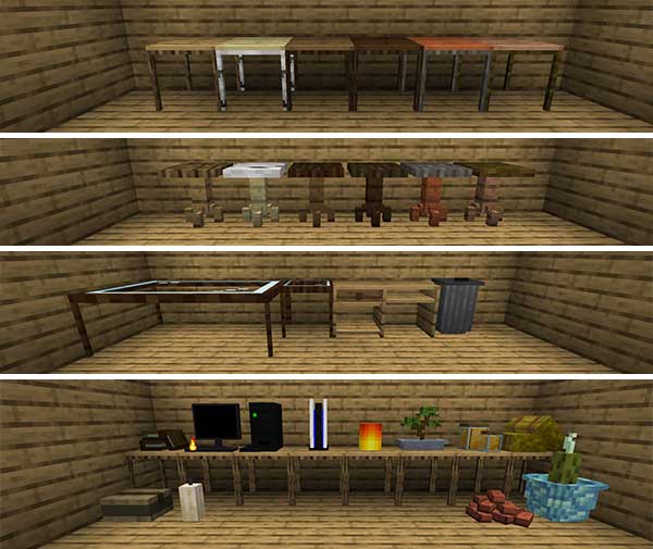 Tacto puesta de sol Historiador Decoration and Furniture Mod para Minecraft 1.19.2, 1.18.2 y 1.16.5 |  MineCrafteo