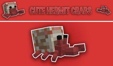 Cute Hermit Crabs Mod para Minecraft 1.16.5