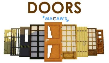 Macaw’s Doors Mod para Minecraft 1.18.2, 1.17.1, 1.16.5 y 1.12.2