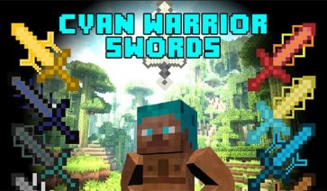 Cyan Warrior Swords Mod para Minecraft 1.18.2, 1.17.1 y 1.16.5