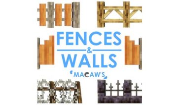 Macaw’s Fences and Walls Mod para Minecraft 1.18.2, 1.17.1, 1.16.5 y 1.12.2