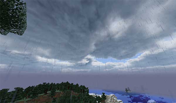Imagen donde podemos ver un cielo nublado hiperrealista, gracias al paquete de texturas Hyper Realistic Sky.