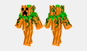 Pumpkin Creeper Skin para Minecraft
