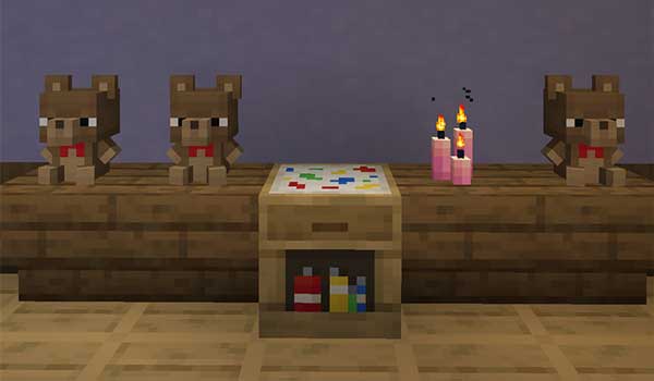 Imagen donde podemos ver la mesa de elaboración de juguetes infantiles que nos ofrece el mod Playdate.