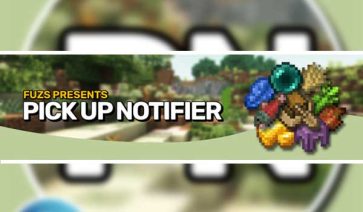Pick Up Notifier Mod para Minecraft 1.19.2, 1.18.2 y 1.16.5