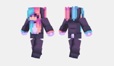 Pink & Blue Rabbit Skin para Minecraft