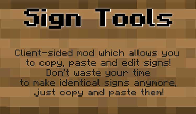 Sign Tools Mod
