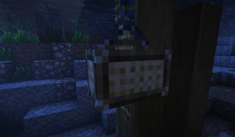 Imagen donde podemos ver cómo es el aspecto que tiene la trampa para peces que añade el mod Fisherman's Trap.