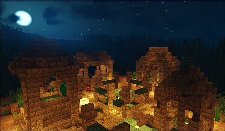 Imagen donde podemos ver la Mermorph Village que añade el mod Realm RPG: Sea Dwellers.