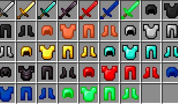 Exclusive Weapons, Armor and Tools Mod